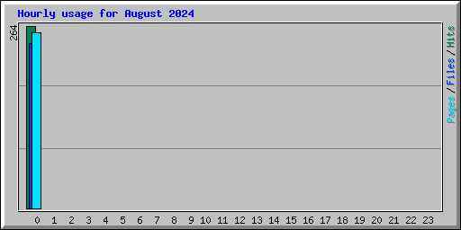 Hourly usage for August 2024