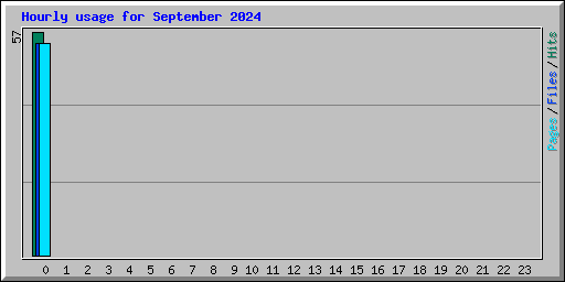 Hourly usage for September 2024